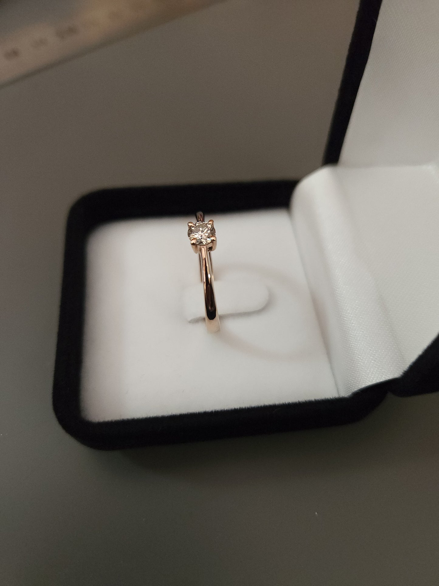 Natural Diamond Rose Gold Ring