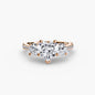 Three-Stone with Pavé Band