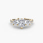 Three-Stone with Pavé Band