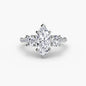 Three-Stone with Pavé Band
