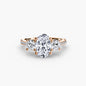 Three-Stone with Pavé Band