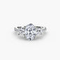 Three-Stone with Pavé Band