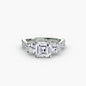 Three-Stone with Pavé Band 2