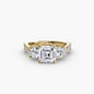 Three-Stone with Pavé Band 2
