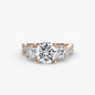 Three-Stone with Pavé Band 2
