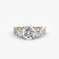 Three-Stone with Pavé Band 2