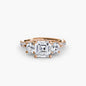 Three-Stone with Pavé Band 3