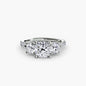 Three-Stone with Pavé Band 3