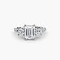 Three-Stone with Pavé Band 3