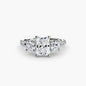Three-Stone with Pavé Band 3