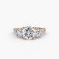 Three-Stone with Pavé Band 3