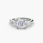 Three-Stone Ring (Baguette Side Stones)