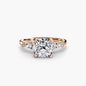 The Floral Accent Solitaire