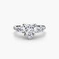 Five Stone Ring with Pavé Band
