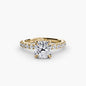 Solitaire with Pavé 6