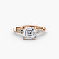 Solitaire with Shoulder Accents