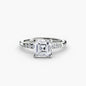 Solitaire with Shoulder Accents