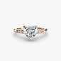 Solitaire with Shoulder Accents