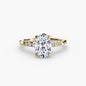 Solitaire with Shoulder Accents
