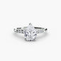 Solitaire with Shoulder Accents