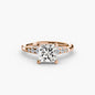 Solitaire with Shoulder Accents