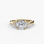Solitaire with Cluster Shoulders 2