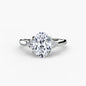 Solitaire with Cluster Shoulders 2