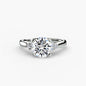 Solitaire with Cluster Shoulders 2