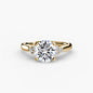 Solitaire with Cluster Shoulders 2
