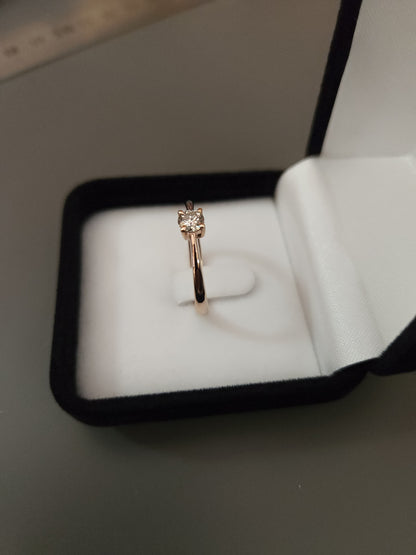 Natural Diamond Rose Gold Ring