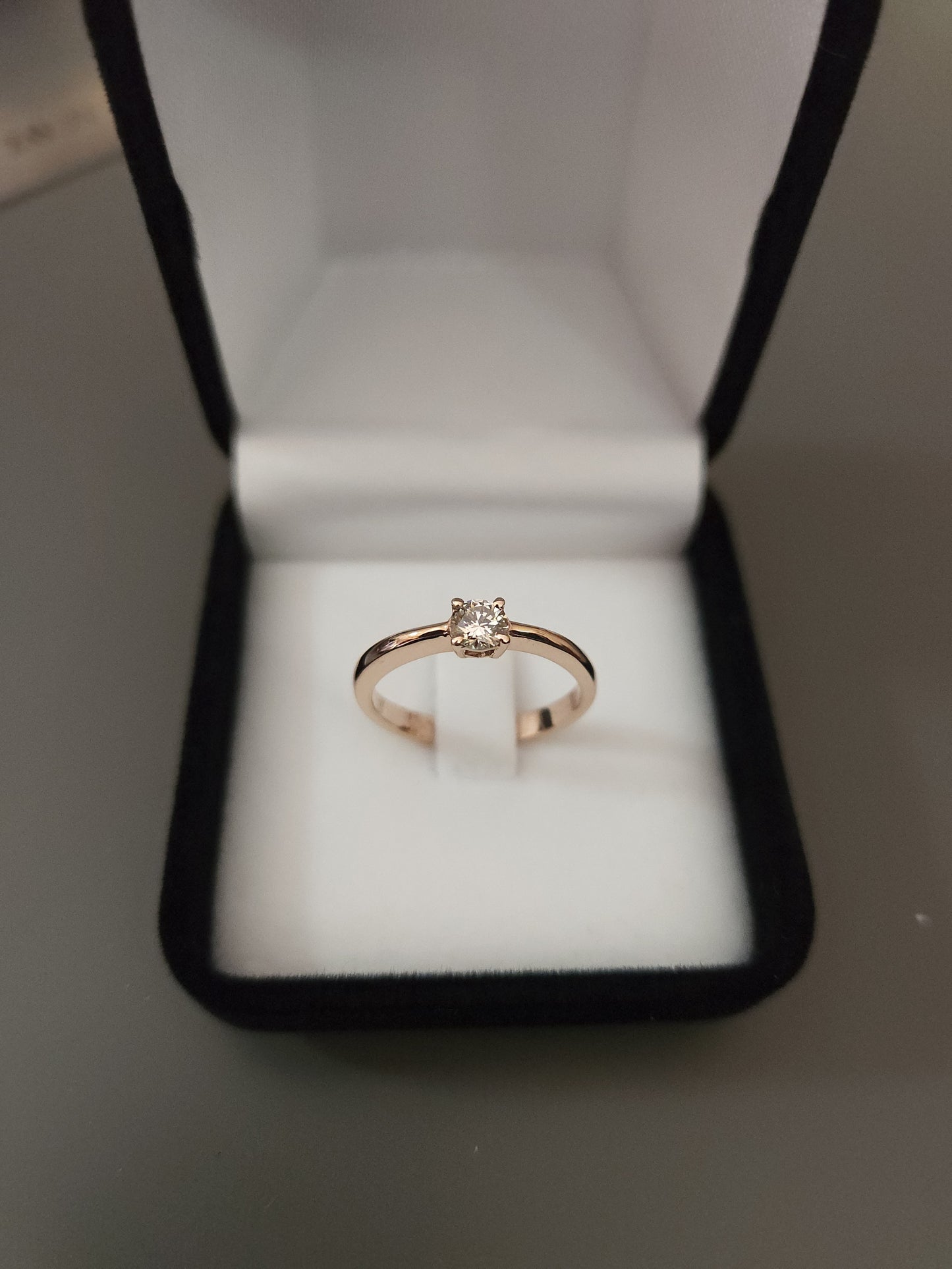 Natural Diamond Rose Gold Ring