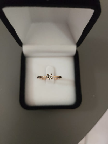 Natural Diamond Rose Gold Ring