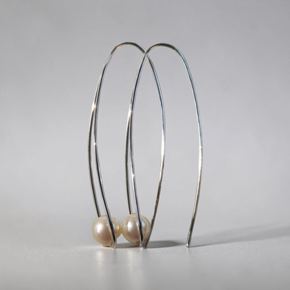Tear Drop Pearl Earrings.